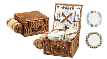 Cheshire Picnic Basket for Two with Blanket