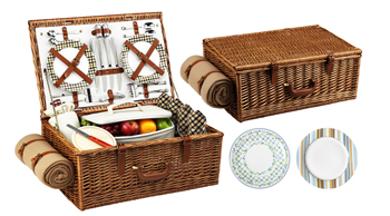Dorset Picnic Basket for Four with Blanket