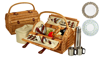 Sussex Picnic Basket for 2 w/Coffee