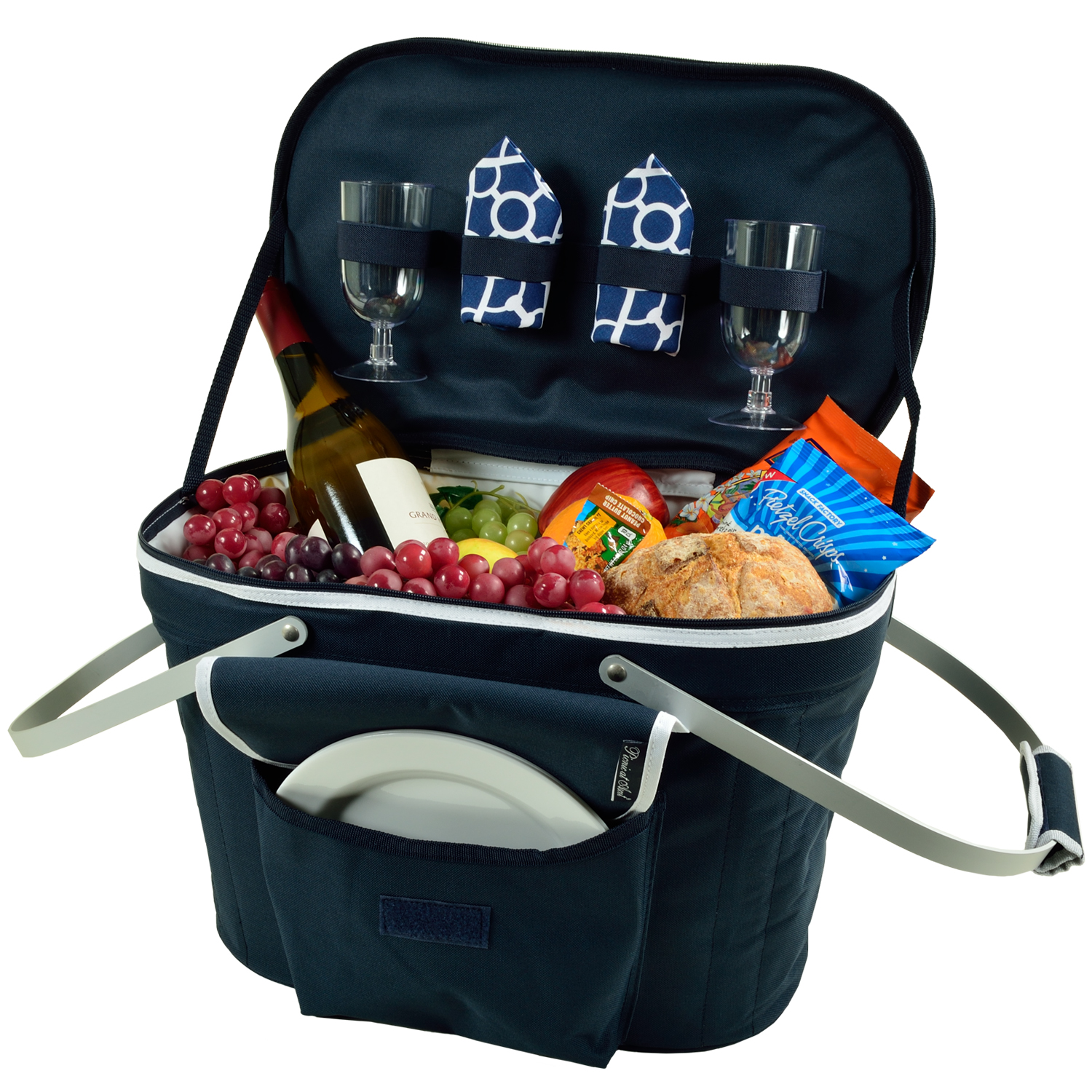 Collapsible Insulated Picnic Basket for Two
