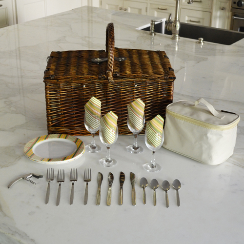 Buckingham Picnic Basket for Four