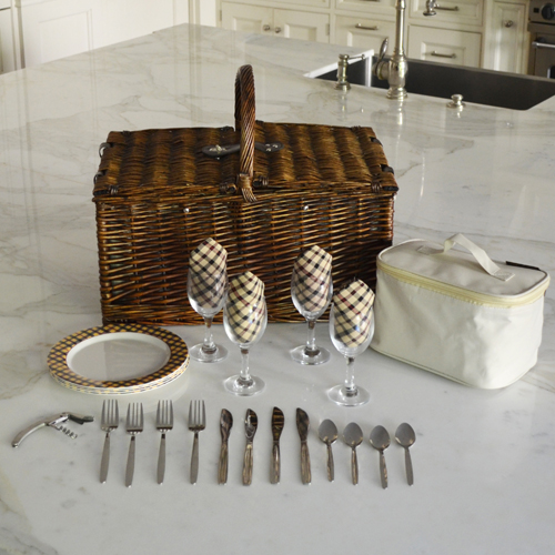 Buckingham Picnic Basket for Four