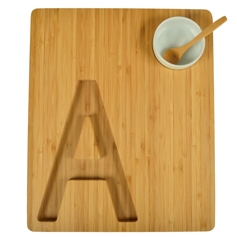 Alphabet Bamboo Cheese/Charcuterie Board